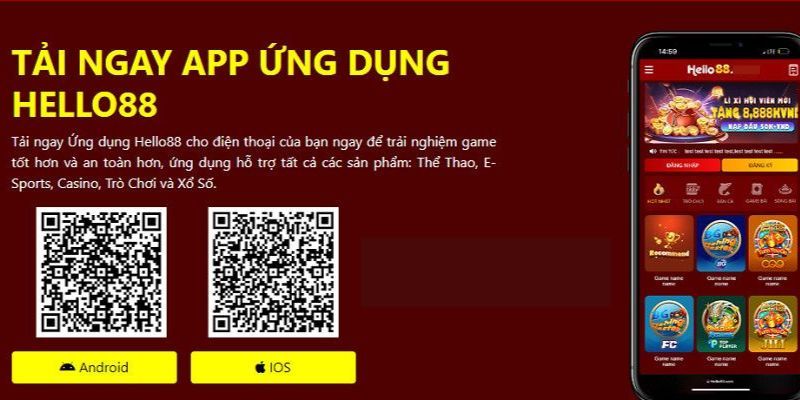 Tải app Hello88 để trải nghiệm cá cược mọi lúc mọi nơi - pixon